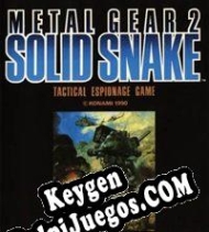 Metal Gear 2: Solid Snake clave de activación