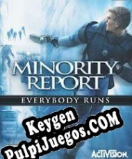 Minority Report: Everybody Runs generador de claves de licencia