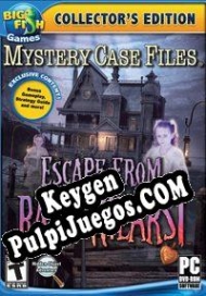 clave de activación Mystery Case Files: Escape from Ravenhearst