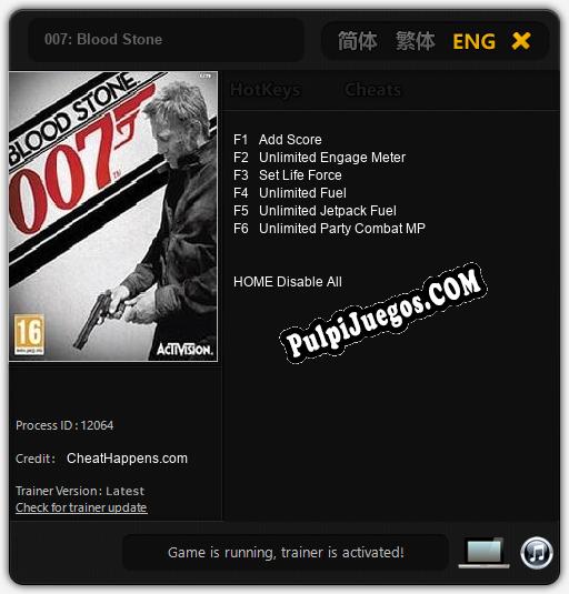 007: Blood Stone: Cheats, Trainer +6 [CheatHappens.com]