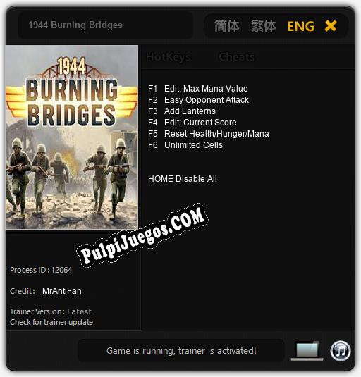 1944 Burning Bridges: Trainer +6 [v1.4]