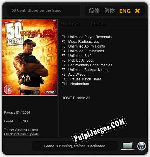 50 Cent: Blood on the Sand: Cheats, Trainer +11 [FLiNG]