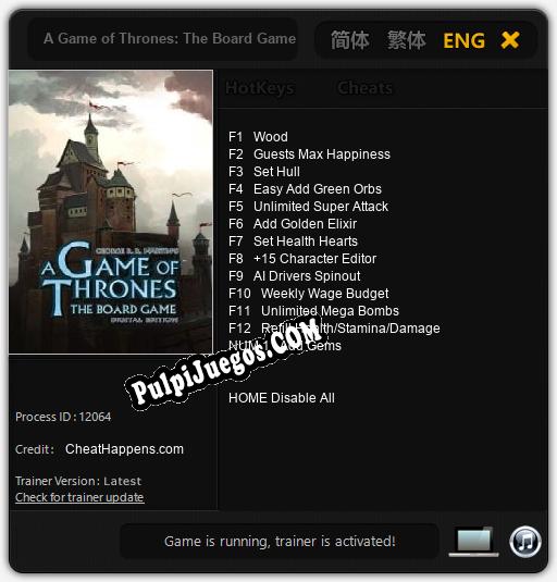 A Game of Thrones: The Board Game Digital Edition: Cheats, Trainer +13 [CheatHappens.com]