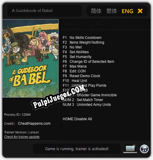 Entrenador liberado a A Guidebook of Babel [v1.0.4]