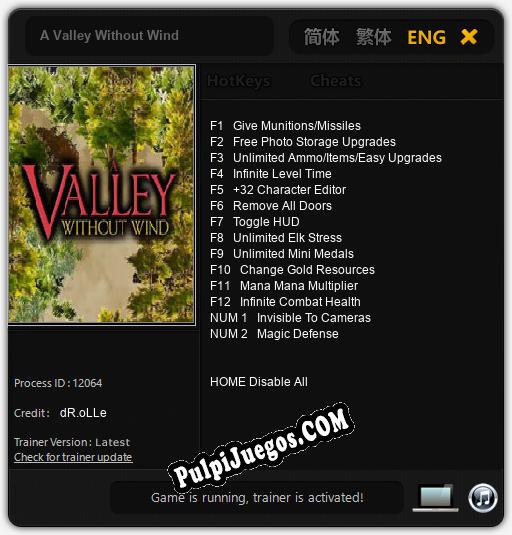 A Valley Without Wind: Cheats, Trainer +14 [dR.oLLe]