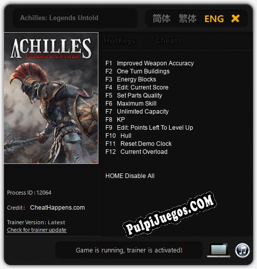 Achilles: Legends Untold: Trainer +12 [v1.4]