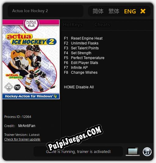 Actua Ice Hockey 2: Treinador (V1.0.98)