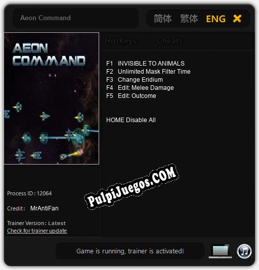 Aeon Command: Trainer +5 [v1.2]