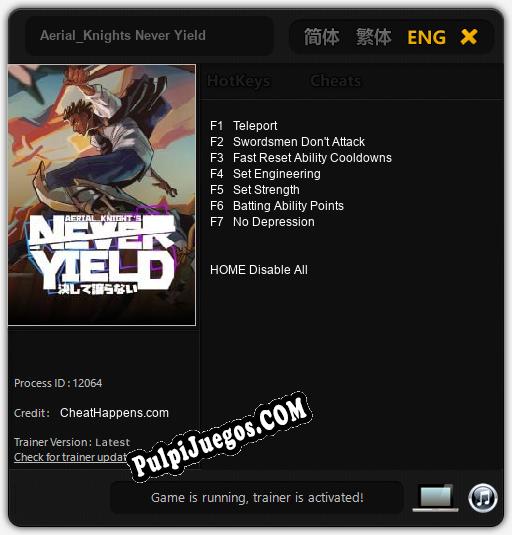 Entrenador liberado a Aerial_Knights Never Yield [v1.0.2]