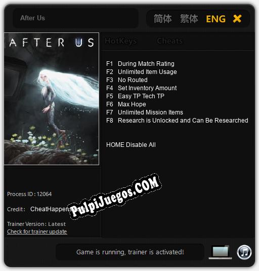 Entrenador liberado a After Us [v1.0.7]