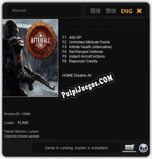 Entrenador liberado a Afterfall [v1.0.3]