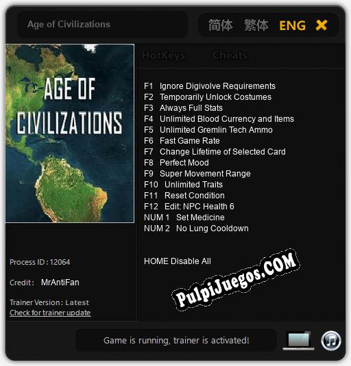 Age of Civilizations: Cheats, Trainer +14 [MrAntiFan]