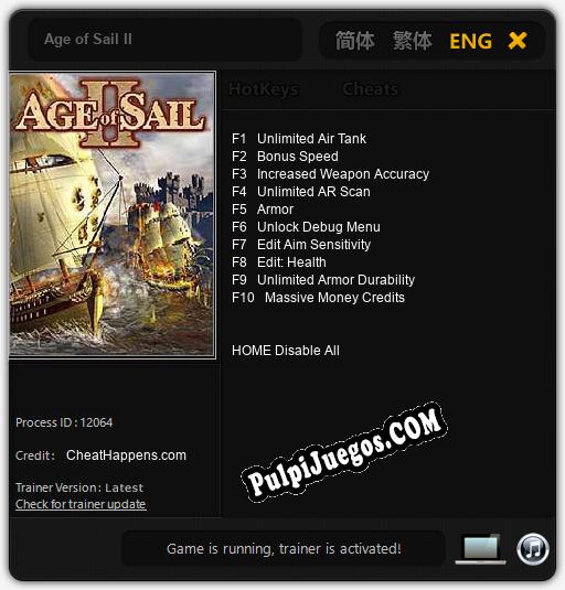 Age of Sail II: Treinador (V1.0.60)