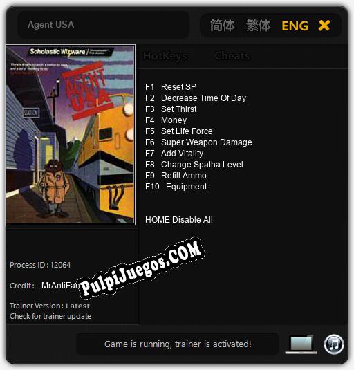 Agent USA: Treinador (V1.0.27)