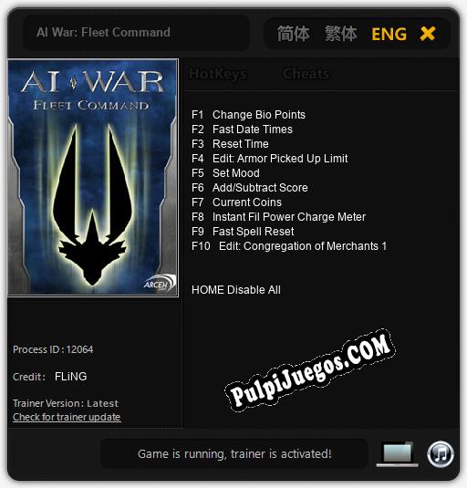 AI War: Fleet Command: Cheats, Trainer +10 [FLiNG]