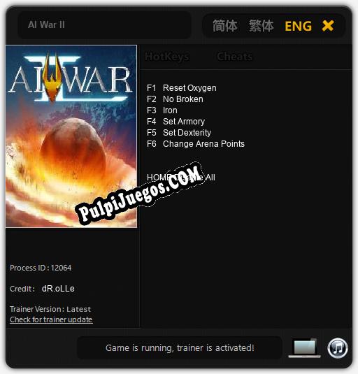 AI War II: Trainer +6 [v1.7]