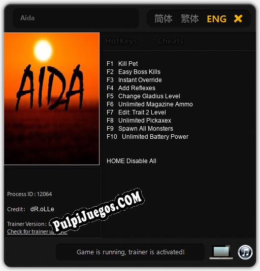 Entrenador liberado a Aida [v1.0.4]