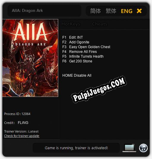 AIIA: Dragon Ark: Treinador (V1.0.83)