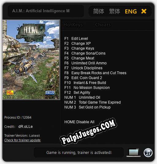 A.I.M.: Artificial Intelligence Machine: Treinador (V1.0.52)