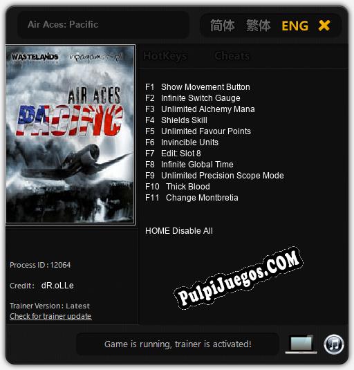 Air Aces: Pacific: Cheats, Trainer +11 [dR.oLLe]