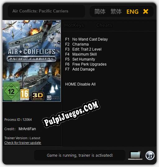 Air Conflicts: Pacific Carriers: Trainer +7 [v1.2]