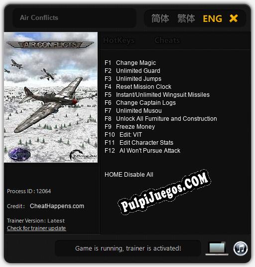 Air Conflicts: Cheats, Trainer +12 [CheatHappens.com]