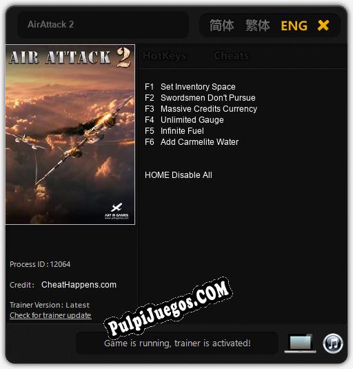 AirAttack 2: Cheats, Trainer +6 [CheatHappens.com]