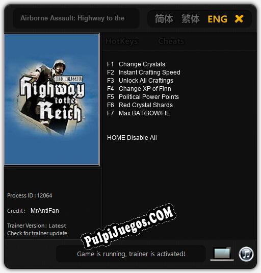 Airborne Assault: Highway to the Reich: Cheats, Trainer +7 [MrAntiFan]