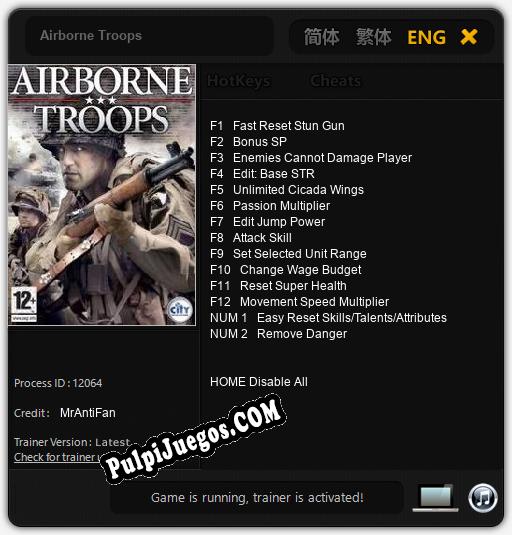 Airborne Troops: Trainer +14 [v1.7]