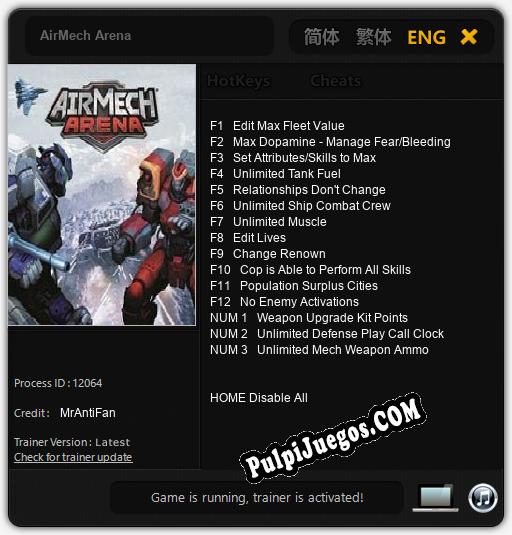 AirMech Arena: Treinador (V1.0.26)