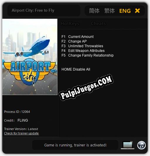 Airport City: Free to Fly: Cheats, Trainer +5 [FLiNG]