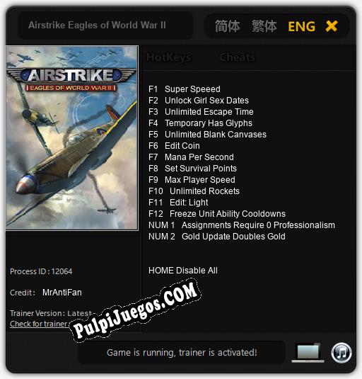 Airstrike Eagles of World War II: Trainer +14 [v1.9]