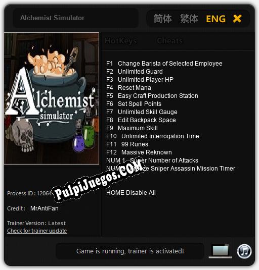 Alchemist Simulator: Cheats, Trainer +14 [MrAntiFan]