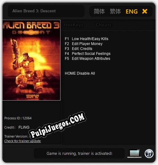 Alien Breed 3: Descent: Trainer +5 [v1.8]