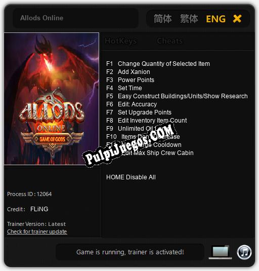 Allods Online: Treinador (V1.0.59)