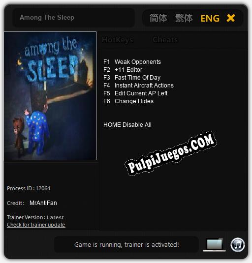 Among The Sleep: Treinador (V1.0.22)