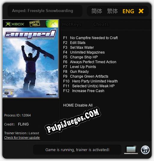 Entrenador liberado a Amped: Freestyle Snowboarding [v1.0.5]