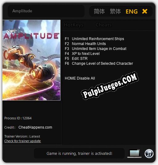 Amplitude: Cheats, Trainer +6 [CheatHappens.com]