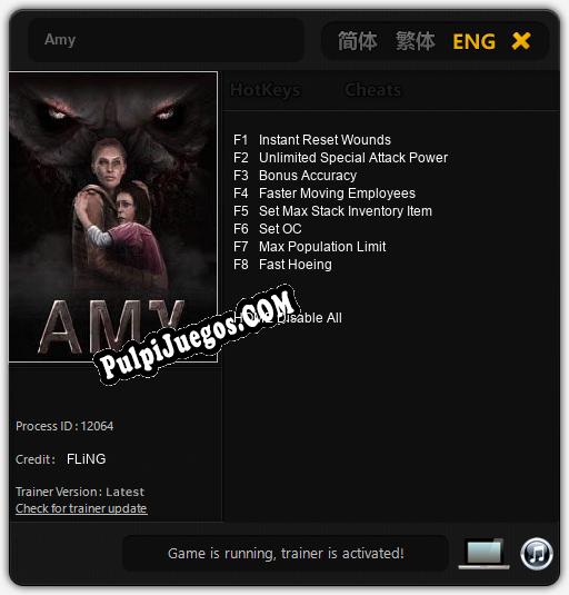 Entrenador liberado a Amy [v1.0.4]