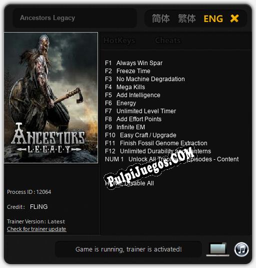 Ancestors Legacy: Cheats, Trainer +13 [FLiNG]