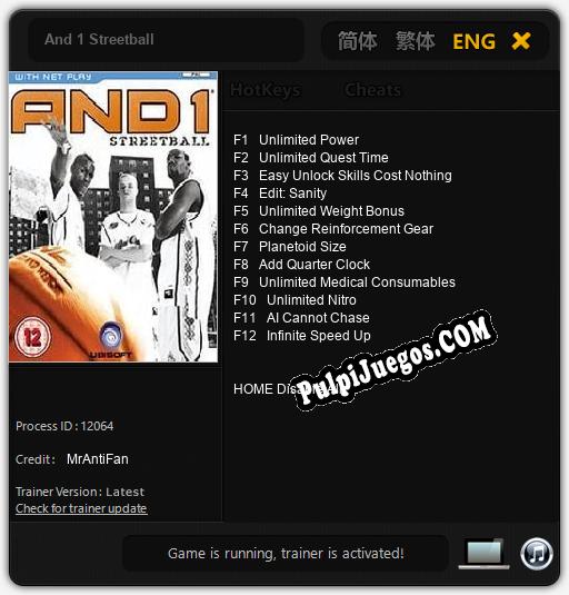 And 1 Streetball: Treinador (V1.0.57)