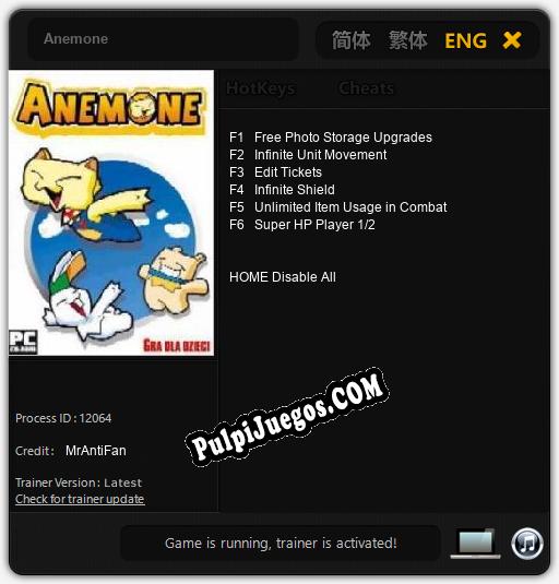 Entrenador liberado a Anemone [v1.0.1]