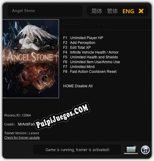 Entrenador liberado a Angel Stone [v1.0.5]