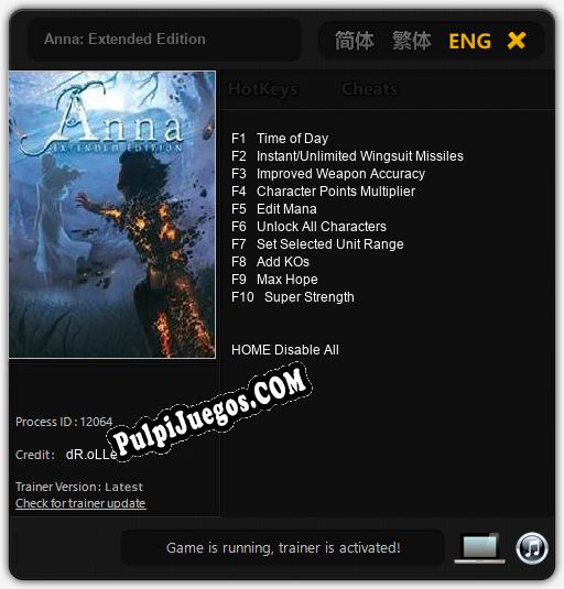 Anna: Extended Edition: Treinador (V1.0.19)