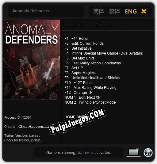 Anomaly Defenders: Trainer +14 [v1.8]