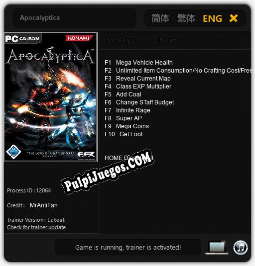 Entrenador liberado a Apocalyptica [v1.0.3]