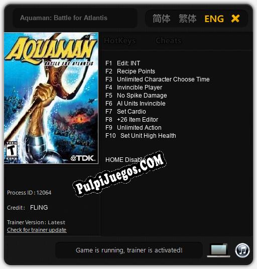 Entrenador liberado a Aquaman: Battle for Atlantis [v1.0.7]