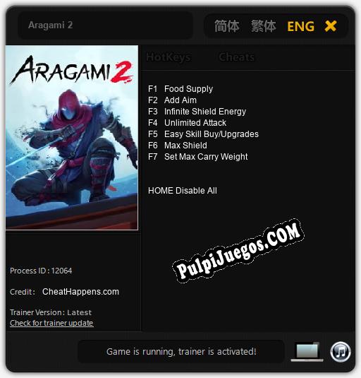 Aragami 2: Treinador (V1.0.8)