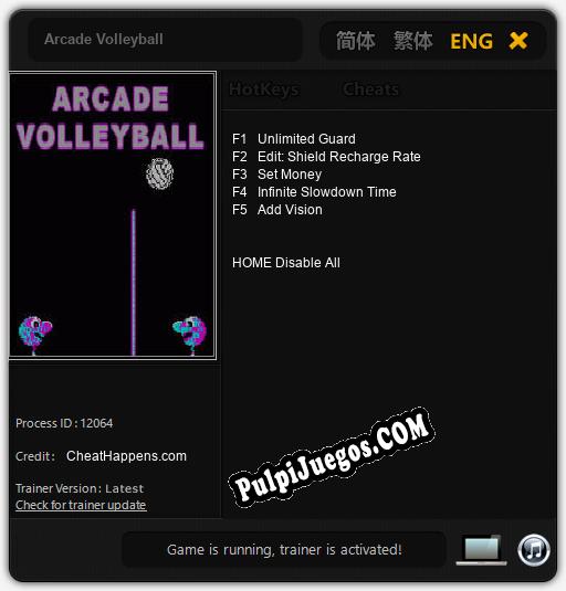 Arcade Volleyball: Cheats, Trainer +5 [CheatHappens.com]