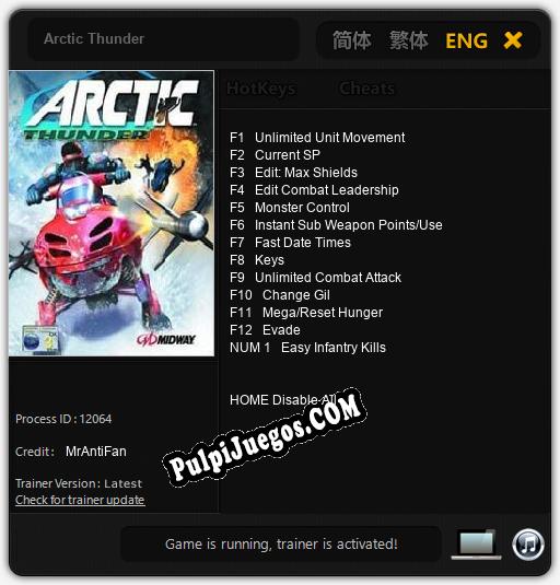 Arctic Thunder: Trainer +13 [v1.2]